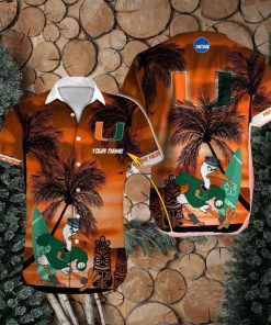 Miami Hurricanes NCAA Paradise Custom Name Hawaiian Shirt Beach For Men Women Gift For Fans