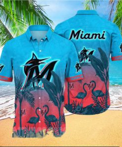 Miami Marlins MLB Floral Tropical 3D Hawaiian Shirt