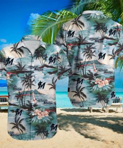 Miami Marlins MLB Tropical Beach Lover Gift Aloha Hawaiian Shirt