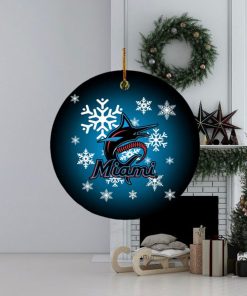 Miami Marlins NBA 2023 Xmas Gifts Christmas Decorations Ornament