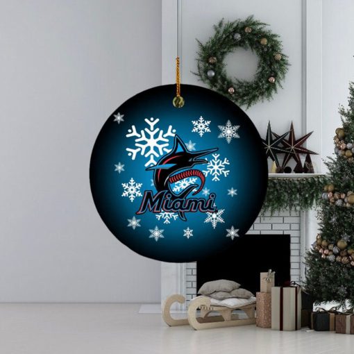 Miami Marlins NBA 2023 Xmas Gifts Christmas Decorations Ornament