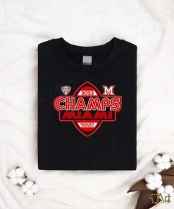 Miami RedHawks 2023 MAC Champions shirt