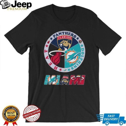 Miami Sports Panthers Dolphins And Heat City Of Champions Shirt