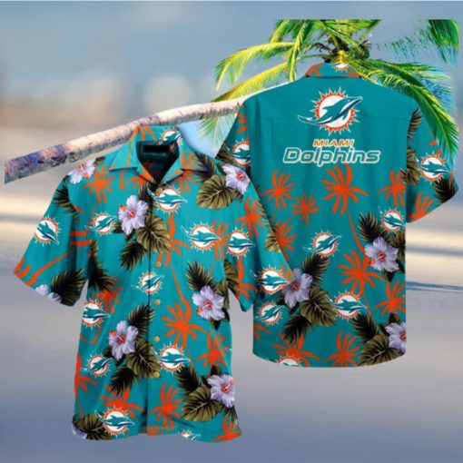 Miami_Dolphins_Hawaiian_Shirt__Flowers_And_Coconut_Tree removebg preview