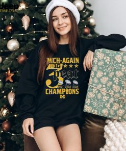 Mich Again B1G 3 Peat 2021 – 2022 – 2023 Champions Michigan Wolverines T Shirt