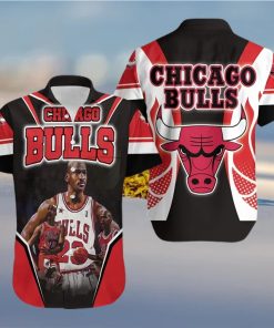 Michael Jordan 23 Chicago Bulls Hawaiian Shirt