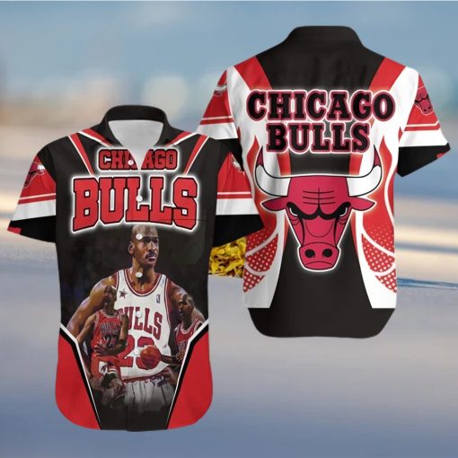 Michael Jordan 23 Chicago Bulls Hawaiian Shirt