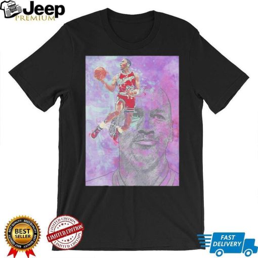 Michael Jordan Chicago Bulls NBA double expression vintage art shirt