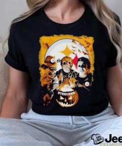 Michael Myers Freddy Krueger Jason Voorhees Pittsburgh Steelers Halloween 2023 Shirt