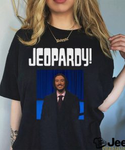 Michael Vallely Wearing Jeopardy Michael Vallely Shirt