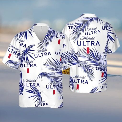 Michelob Ultra Beer Hawaiian Shirt Palm Leaves Pattern Beach Lovers Gift