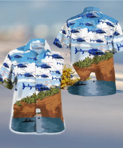 Michigan Police Helicopter Hawaiian Shirt