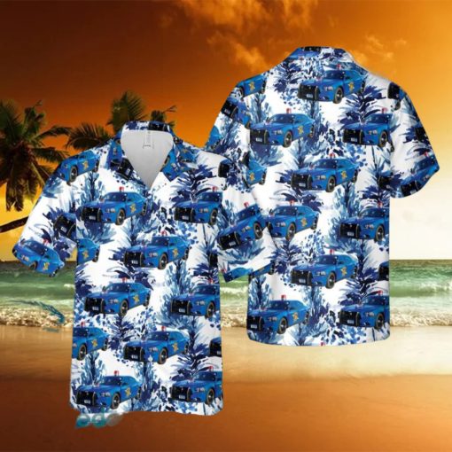 Michigan State Police Car Hawaiian Shirt Men And Women Gift Floral Beach
