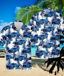 Michigan State Police Car Summer Beach Gift 3D Hawaiian Shirt