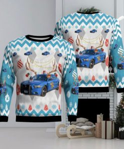 Michigan State Police Dodge Charger Christmas 3D Printed Ugly Christmas Sweater