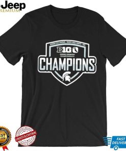 Michigan State Spartans Blue 84 2023 Big Ten Women’s Cross Country Champions Locker Room T Shirt