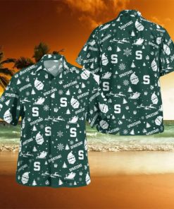 Michigan State Spartans Christmas Hawaiian Shirt Beach Gift Fans For Men And Women