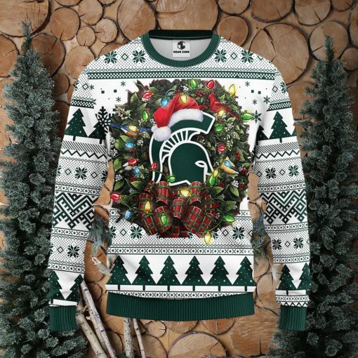 Michigan State Spartans Christmas Ugly Sweater