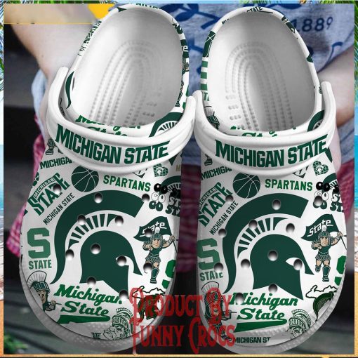 Michigan State Spartans Crocs Slippers