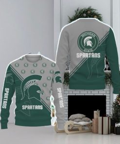 Michigan State Spartans Cross Style Ugly Xmas Sweater