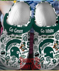 Michigan State Spartans Go Green Crocs Shoes