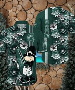Michigan State Spartans Hawaiian Shirt Mickey Love Surfing Trending Summer Gift