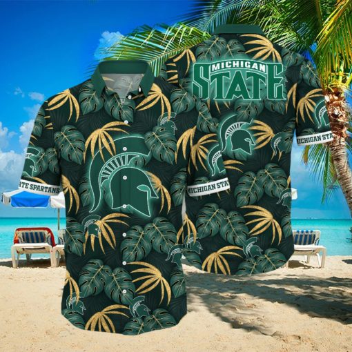 Michigan State Spartans NCAA Hawaiian Shirt Lush Greenery The World Sport Shirts