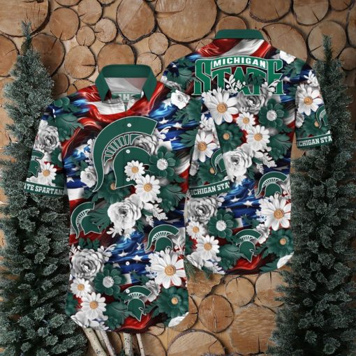 Michigan State Spartans NCAA1 Hawaii Shirt Independence Day