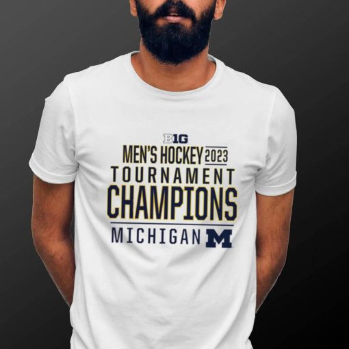 Michigan Wolverines 2023 Big Ten Men’s Ice Hockey Conference Tournament Champions logo hoodie shirt