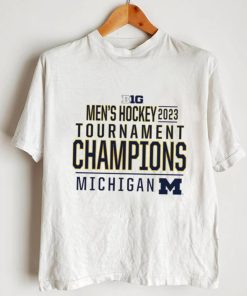 Michigan Wolverines 2023 Big Ten Men’s Ice Hockey Conference Tournament Champions logo shirt