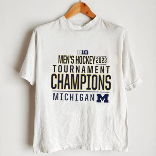 Michigan Wolverines 2023 Big Ten Men’s Ice Hockey Conference Tournament Champions logo shirt