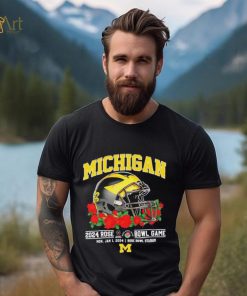 Michigan Wolverines 2024 Rose Bowl Game Mon, Jan 1, 2024 Rose Bowl Stadium T Shirt