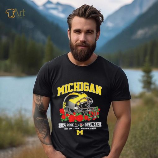 Michigan Wolverines 2024 Rose Bowl Game Mon, Jan 1, 2024 Rose Bowl Stadium T Shirt