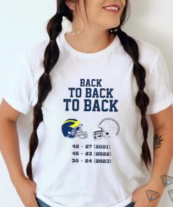 Michigan Wolverines Back To Back To Back 2023 Shirt