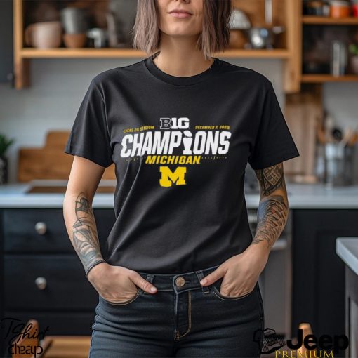 Michigan Wolverines Blue 84 2023 Big Ten Football Conference Champions Locker Room T Shirt