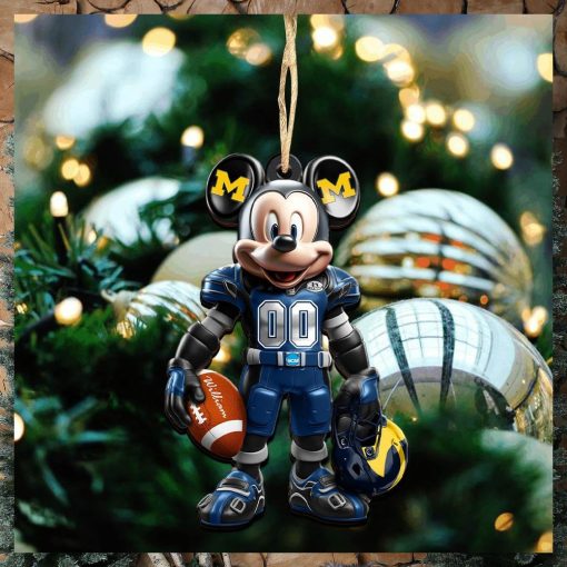 Michigan Wolverines Christmas Ornaments, Mickey Mouse Christmas Ornament