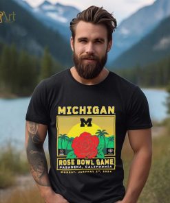 Michigan Wolverines College Football Playoff 2024 Rose Bowl T Shirt