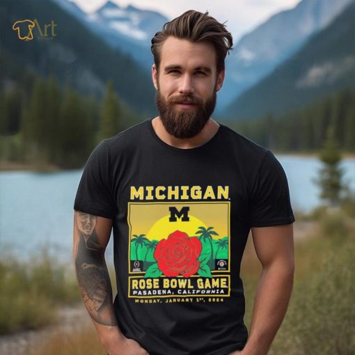 Michigan Wolverines College Football Playoff 2024 Rose Bowl T Shirt