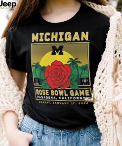 Michigan Wolverines Fanatics Branded College Football Playoff 2024 Rose Bowl Fierce Competitor T Shirt