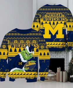 Michigan Wolverines Grinch Christmas Ugly Sweater NCAA Funny Gift For Men And Women