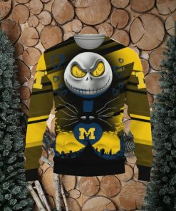 Michigan Wolverines Jack Skellington 2023 3D Sweater Unisex Christmas Gift