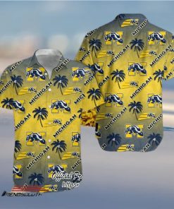 Michigan Wolverines NCAA Coconut Tree Hawaiian Shirt