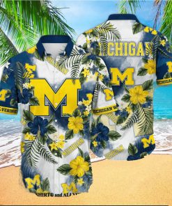 Michigan Wolverines NCAA Floral Full Printing Classic Hawaiian Shirt