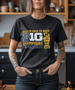 Michigan Wolverines Original Retro Brand Back to Back to Back Big Ten Conference Champions T Shirt