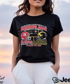 Michigan Wolverines Vs Alabama Crimson Tide Rose Bowl College Football Playoff Semifinal 2024 Shirt