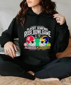 Michigan Wolverines vs. Alabama Crimson Tide College Football Playoff 2024 Rose Bowl Matchup shirt