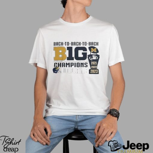 Michigan wolverines logo 2023 big 10 trophy conference champions T shirt