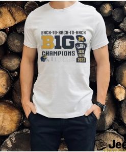 Michigan wolverines logo 2023 big 10 trophy conference champions t shirt