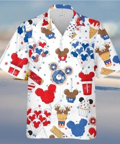 Mickey American Sweets 4th Of July Full Printing Hawaiian Shirt