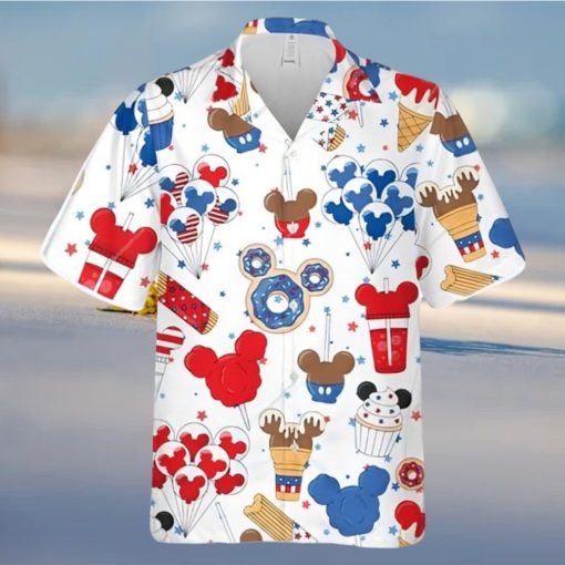 Mickey American Sweets 4th Of July Full Printing Hawaiian Shirt